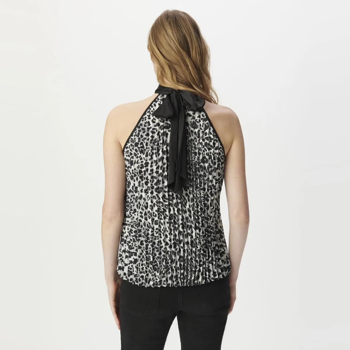 IKKS - Blusa Estampada Halter con Amarra  Mujer IKKS