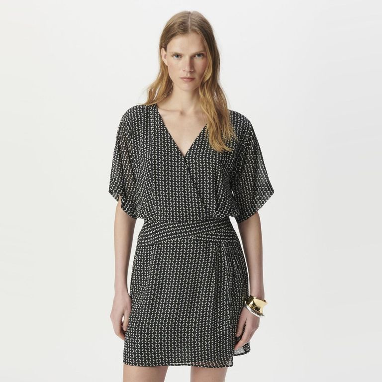 Vestido Corto Estampado Mujer
