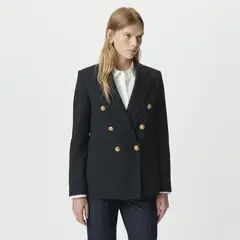 IKKS - Blazer Sastrero Rayas y Botones Mujer