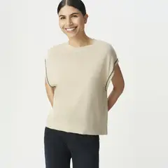 IKKS - Polera Manga Corta Lineas Brillantes Mujer