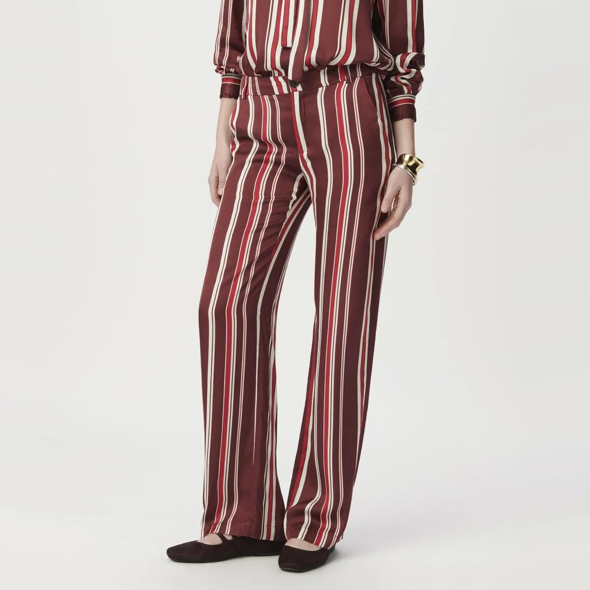 IKKS - Pantalón Ancho Rayas Mujer IKKS