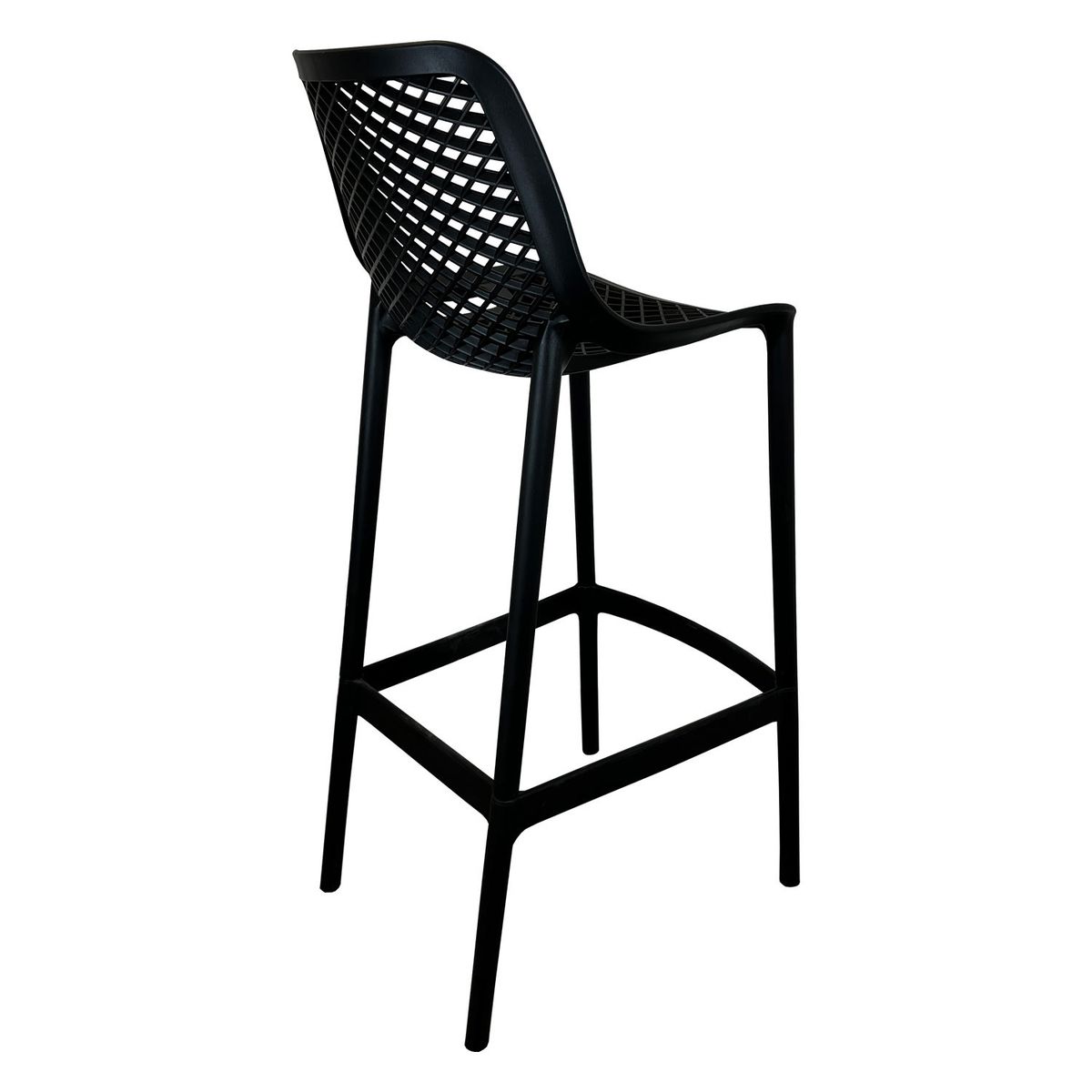 EL BARCO - Pack 4 Taburetes Bar Berlin Negro El Barco