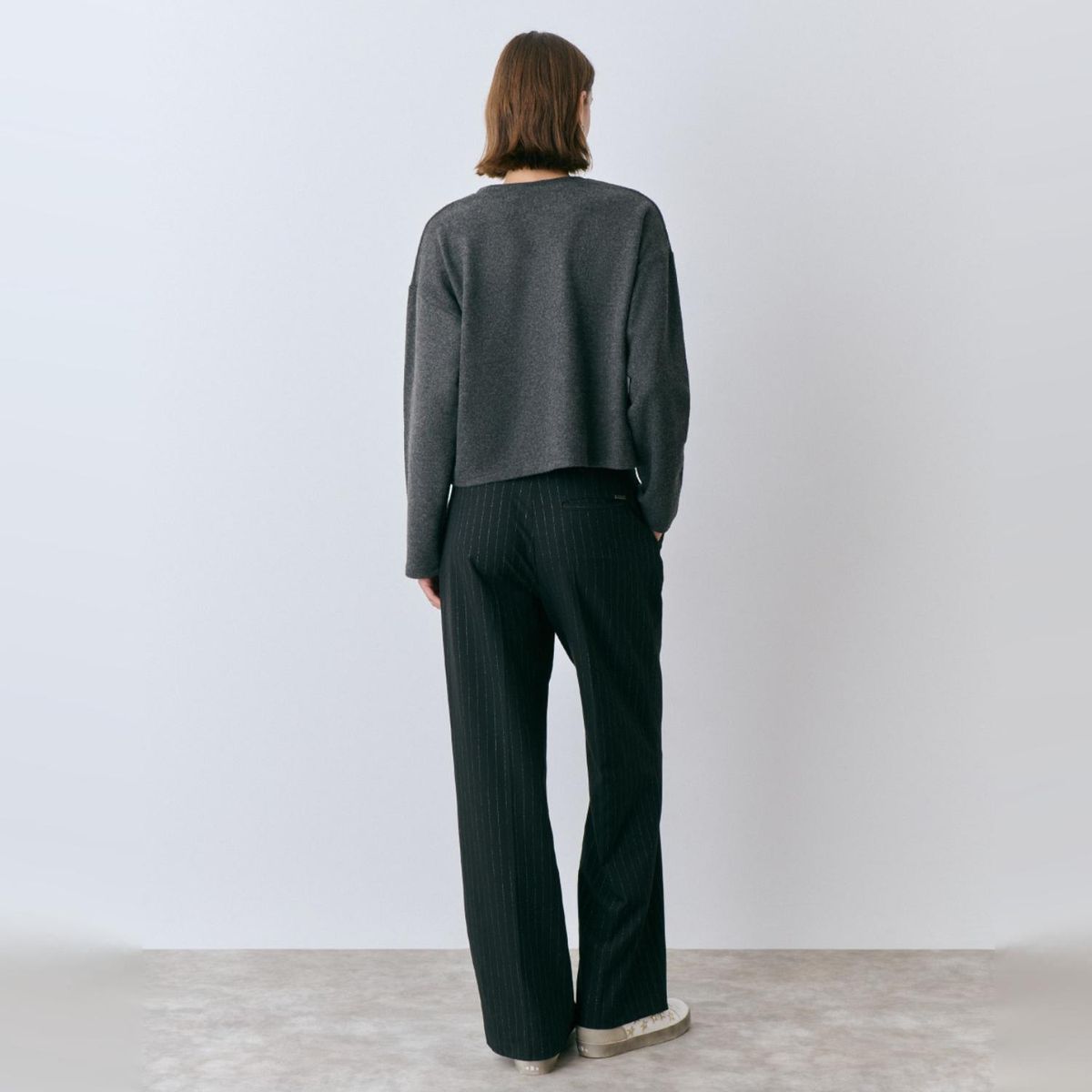 BROWNIE - Polerón Soft Touch Brodado Mujer Brownie