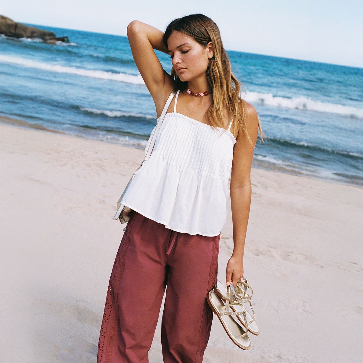 BROWNIE - Pantalón Largo Lace Lateral Mujer Brownie