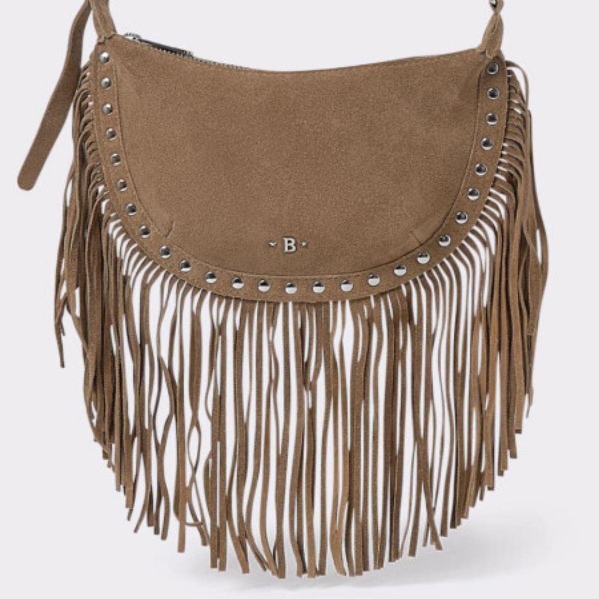 BROWNIE - Bolso Bandolera Flecos Mujer Brownie