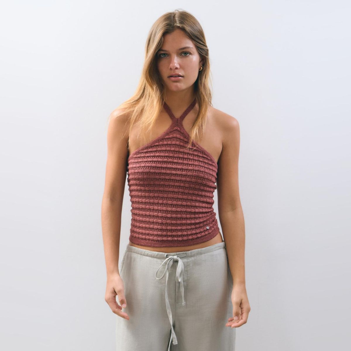 BROWNIE - Top Punto Textura Mujer Brownie