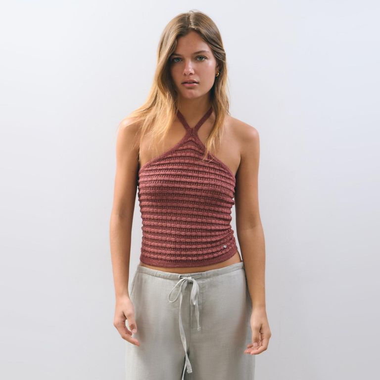 BROWNIE Top Punto Textura Mujer