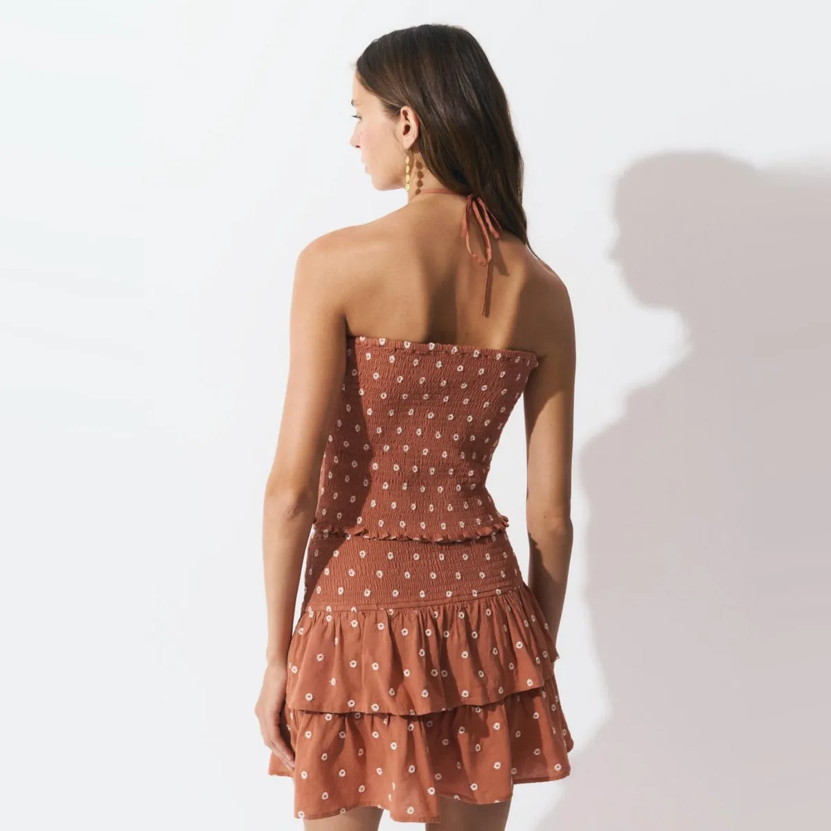 BROWNIE - Top Smock Detalle Bordado Mujer Brownie