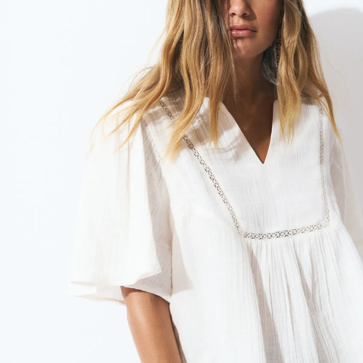 BROWNIE - Blusa Laces Dobletela Mujer Brownie