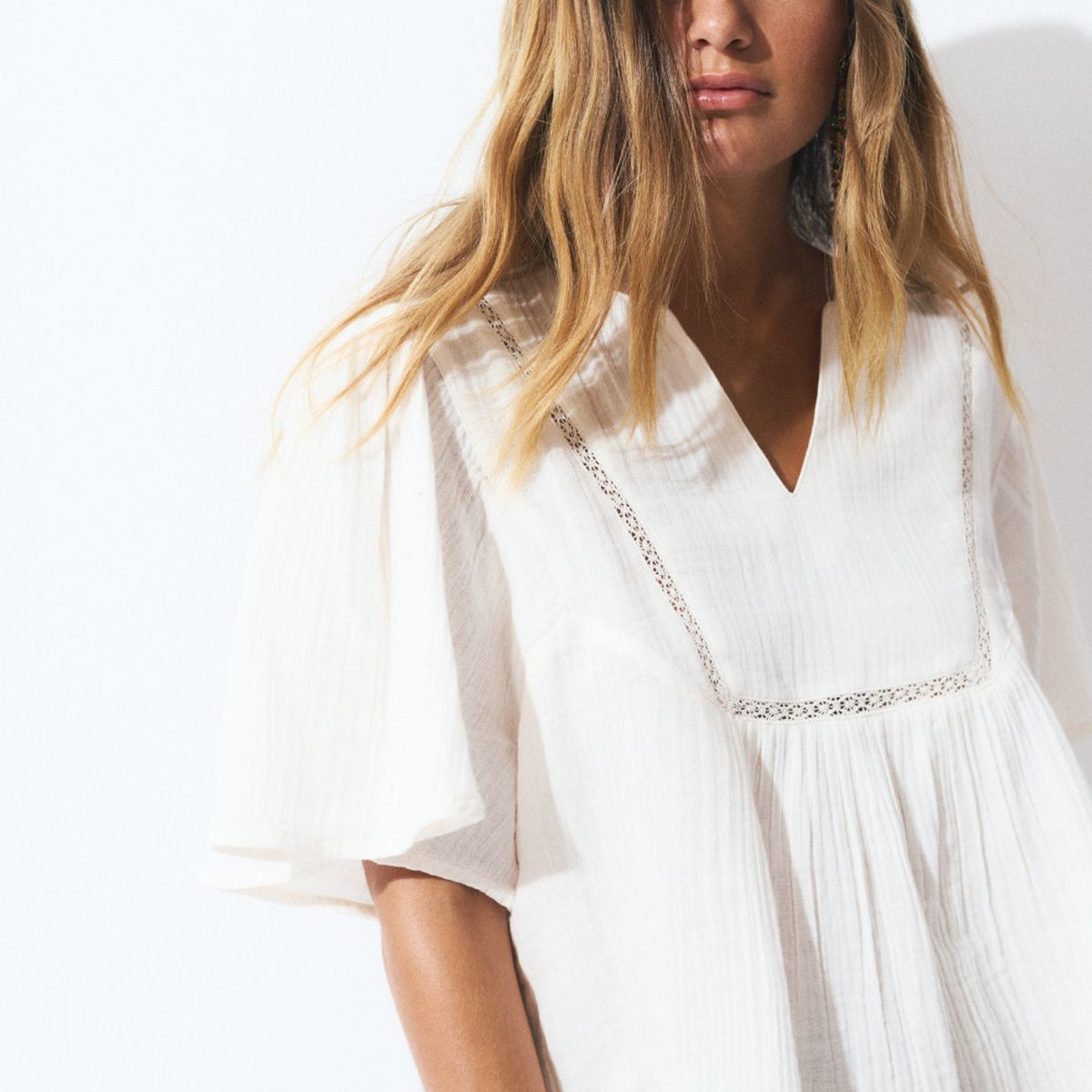 BROWNIE - Blusa Laces Dobletela Mujer Brownie