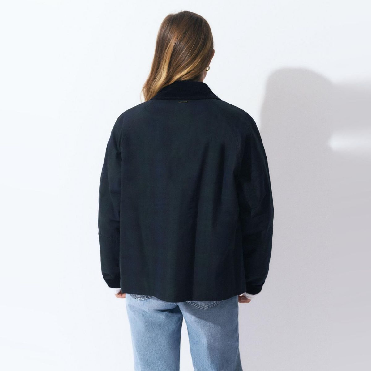 BROWNIE - Chaqueta Corta Encerada Cuadros Mujer Brownie