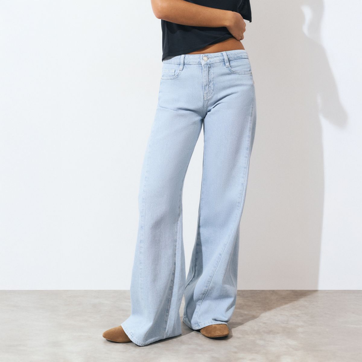 BROWNIE - Jeans Culotte Pieza Lateral  Mujer Brownie