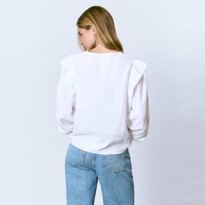 Imagen 2 del producto Blusa Doble Tela Bordados Mujer