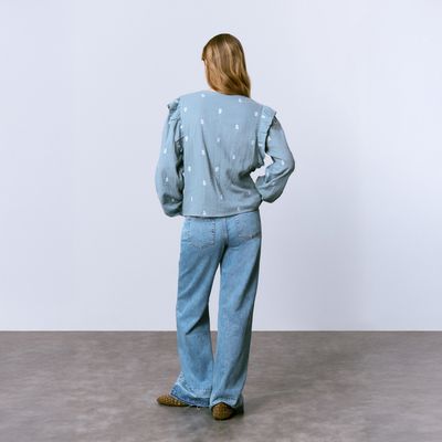 Imagen 2 del producto Blusa Doble Tela Bordados Mujer