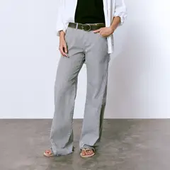 BROWNIE - Pantalón Rayas Pieza Lateral Mujer