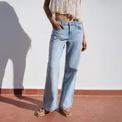 BROWNIE - Jeans Tiro Bajo Mujer