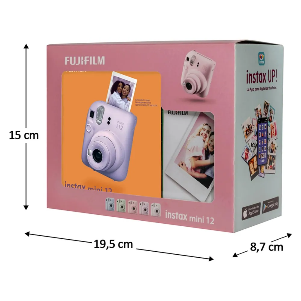 Fujifilm Instax Mini 12 + 10 Películas Lilac Purple, foto 2