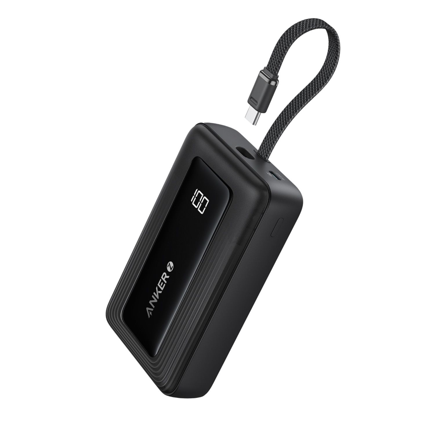 ANKER Power Bank Compacto 10K 30W con Cable USB C Integrado Anker