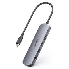 ANKER - Adaptador Usb C 5En1 Hdmi 4K Gris