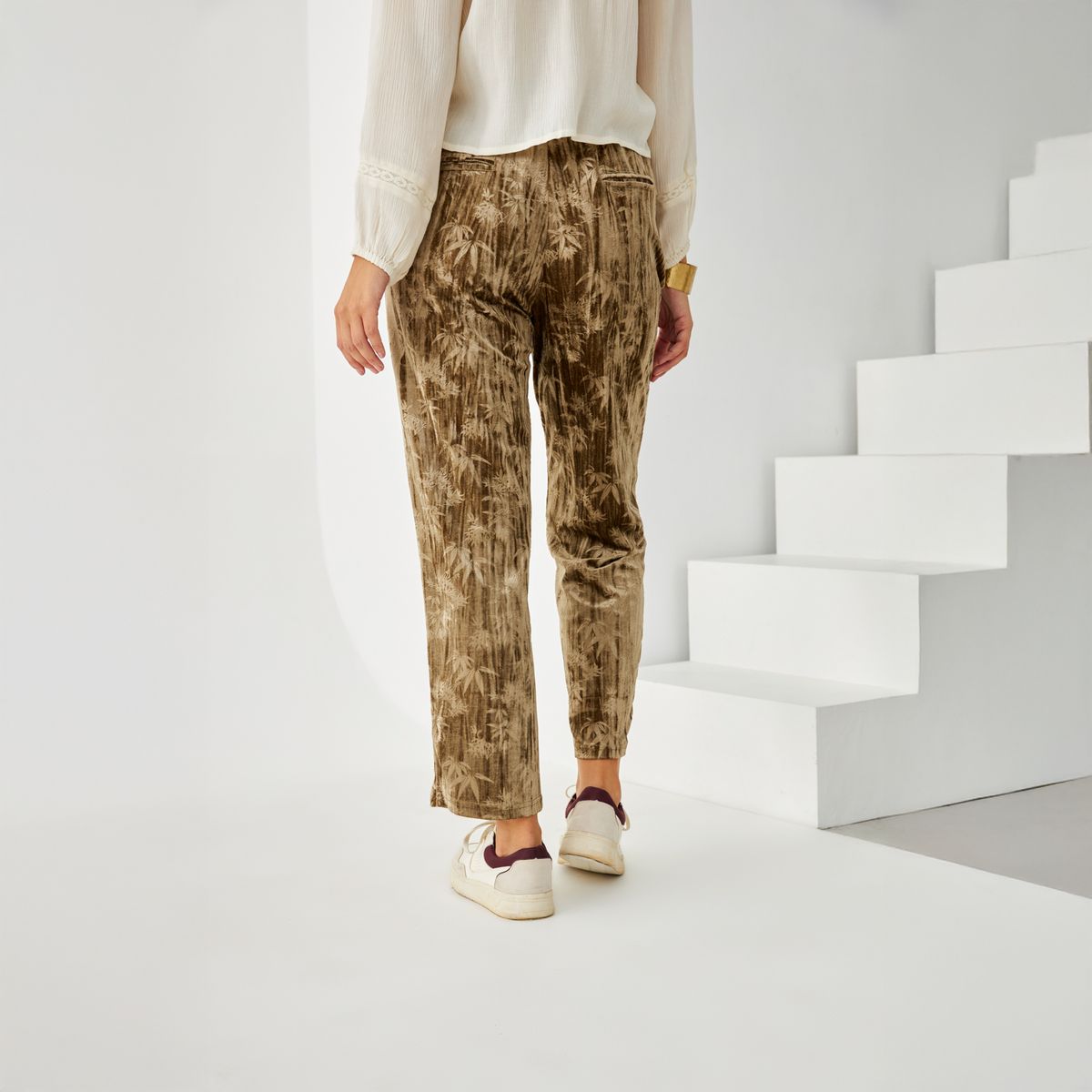 NKN - Pantalón Estampado Efecto Terciopelo Conjunto Mujer Nkn