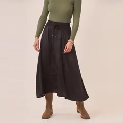 NKN - Falda Midi Lisa Conjunto Mujer