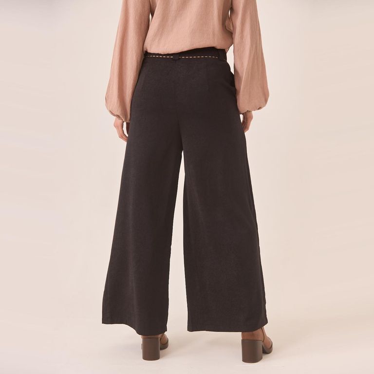 NKN Pantalón Ancho Costuras Mujer