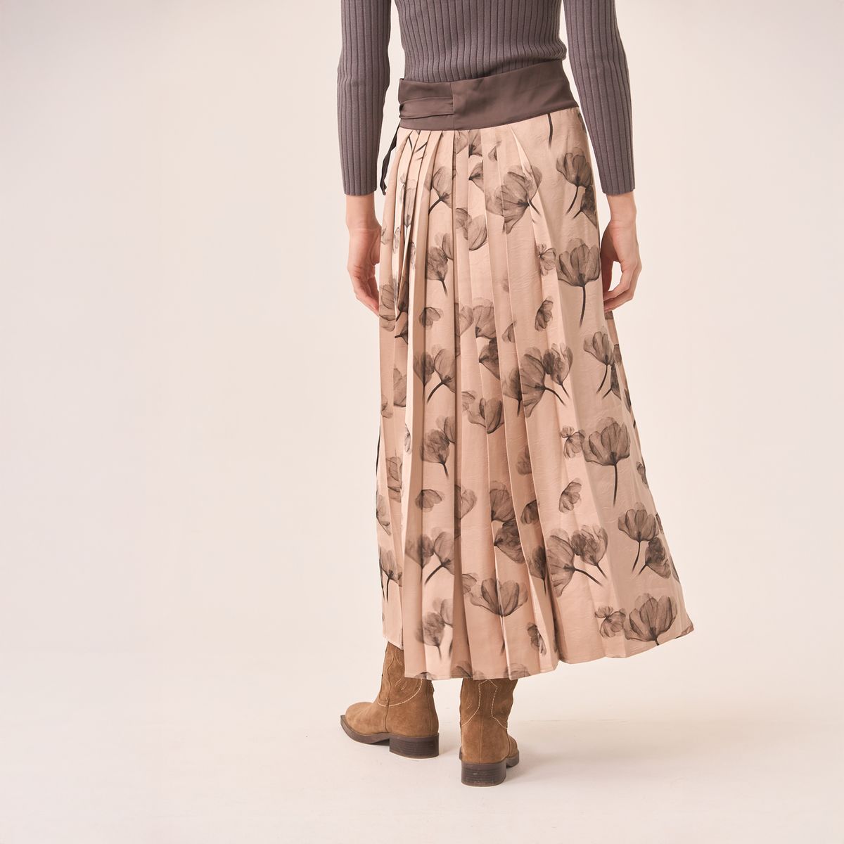 NKN - Falda Midi Estampada Conjunto Mujer Nkn