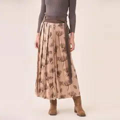 NKN - Falda Midi Estampada Conjunto Mujer