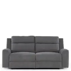 DANIELS - Sofá Reclinable 3 Cuerpos Montana Power Gris