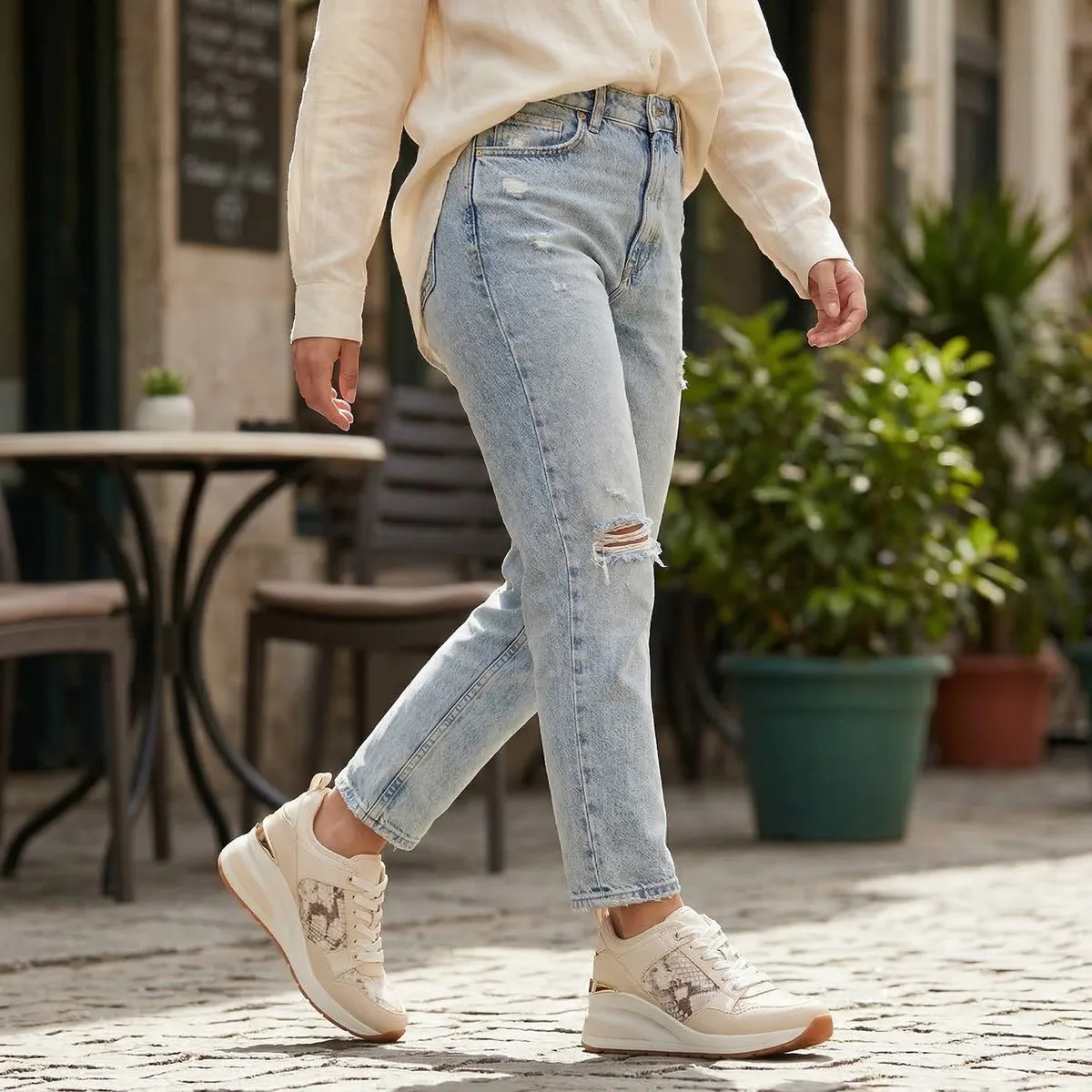 ALDO - Ducie Zapatilla Urbana Mujer Beige Aldo