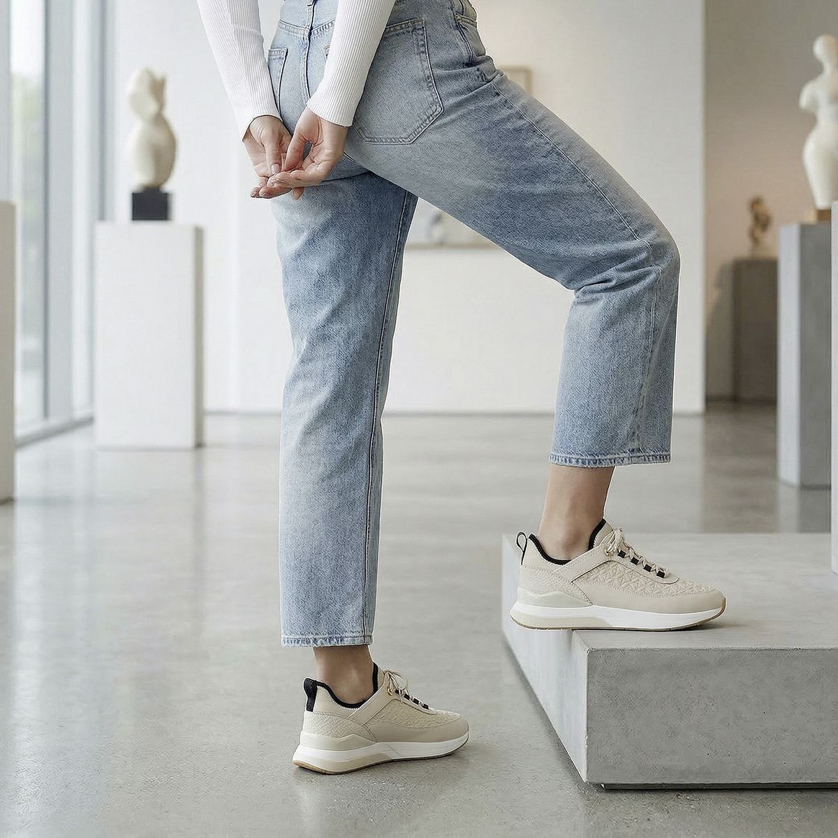 ALDO - Quiltyn Zapatilla Urbana Mujer Crema Aldo