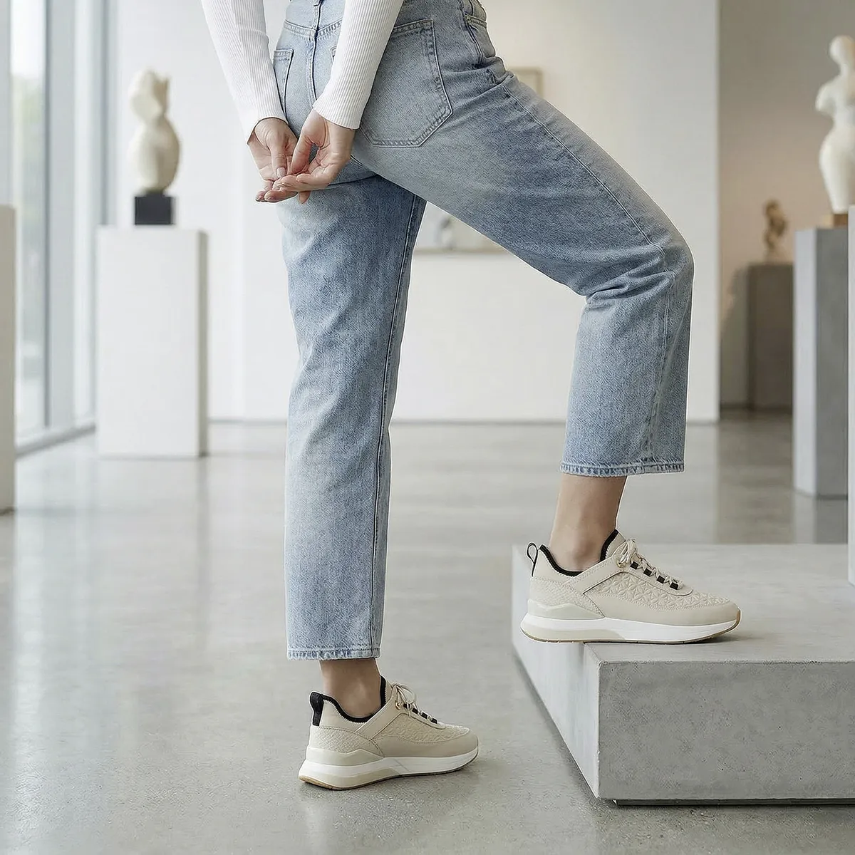 ALDO - Quiltyn Zapatilla Urbana Mujer Crema Aldo