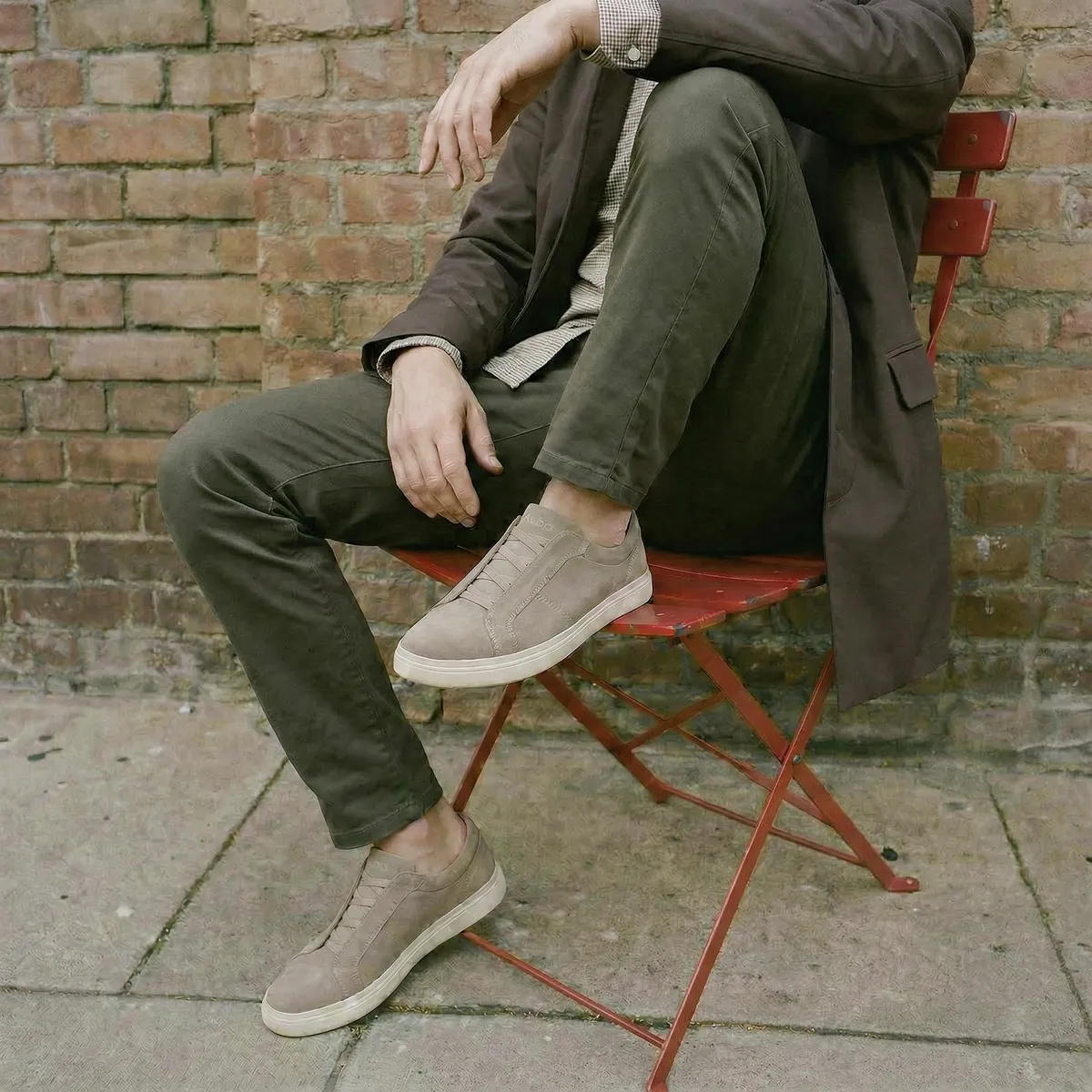 ALDO - Carlson Zapatilla Urbana Hombre Cuero Taupe Aldo