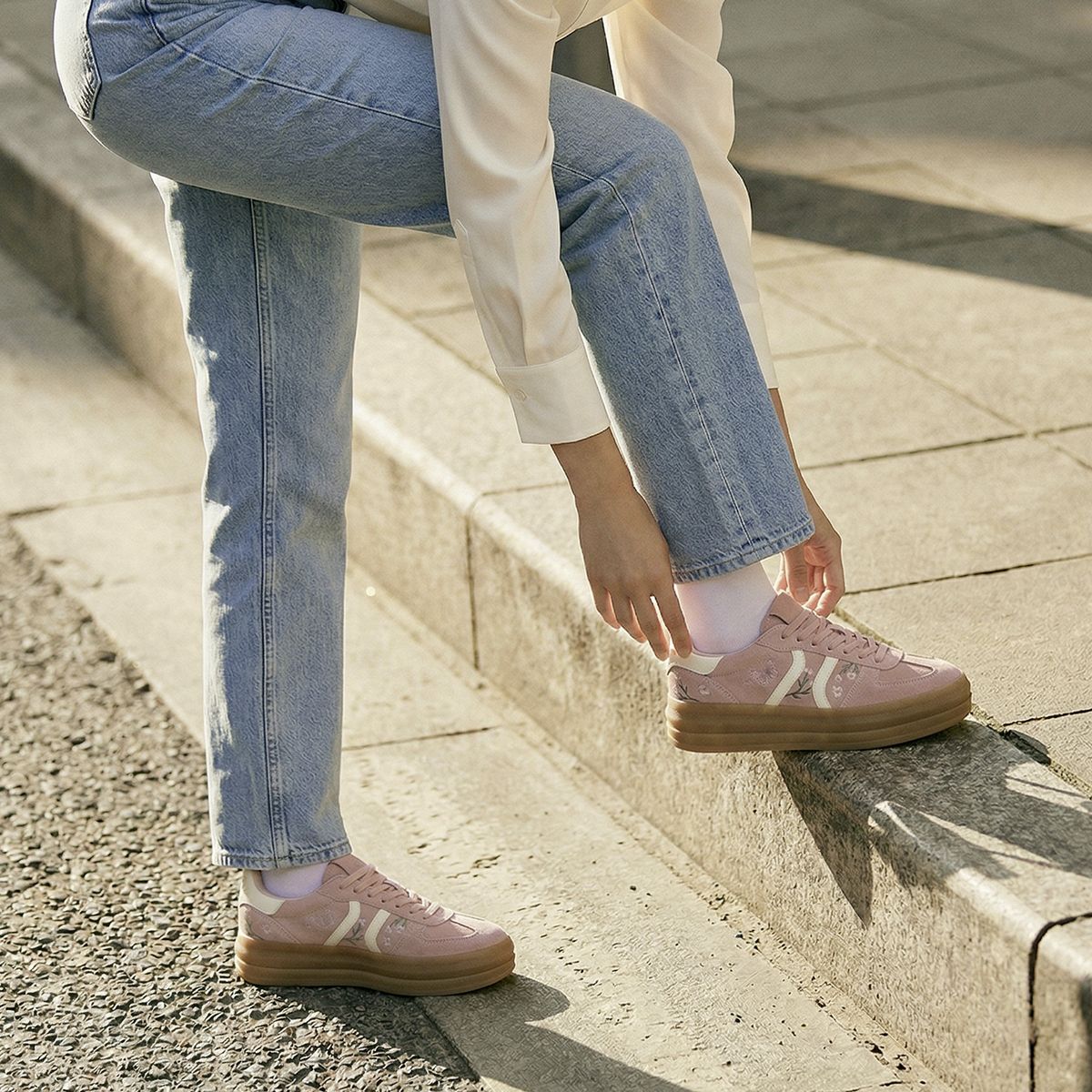 ALDO - Elabrintar Zapatilla Urbana Mujer Cuero Rosado Aldo