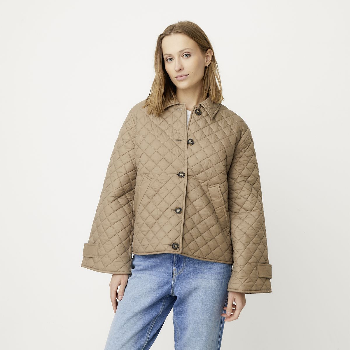 VERO MODA - Chaqueta Acolchada Cuello Polo Mujer Vero Moda