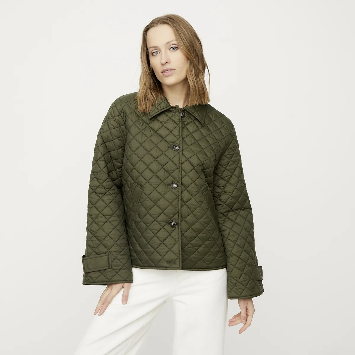 VERO MODA - Chaqueta Acolchada Cuello Polo Mujer Vero Moda
