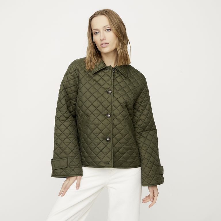 VERO MODA Chaqueta Acolchada Cuello Polo Mujer