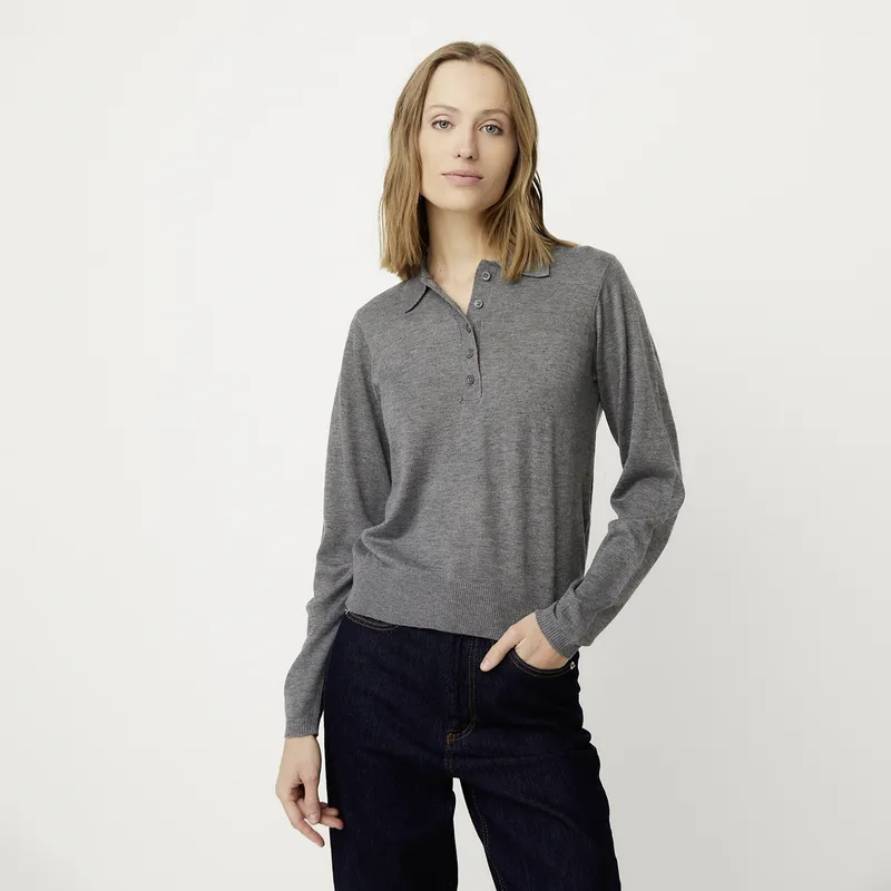 VERO MODA - Chaleco Cuello Polo Con Botones Mujer Vero Moda