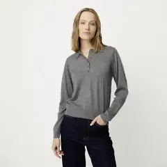 VERO MODA - Chaleco Cuello Polo Con Botones Mujer