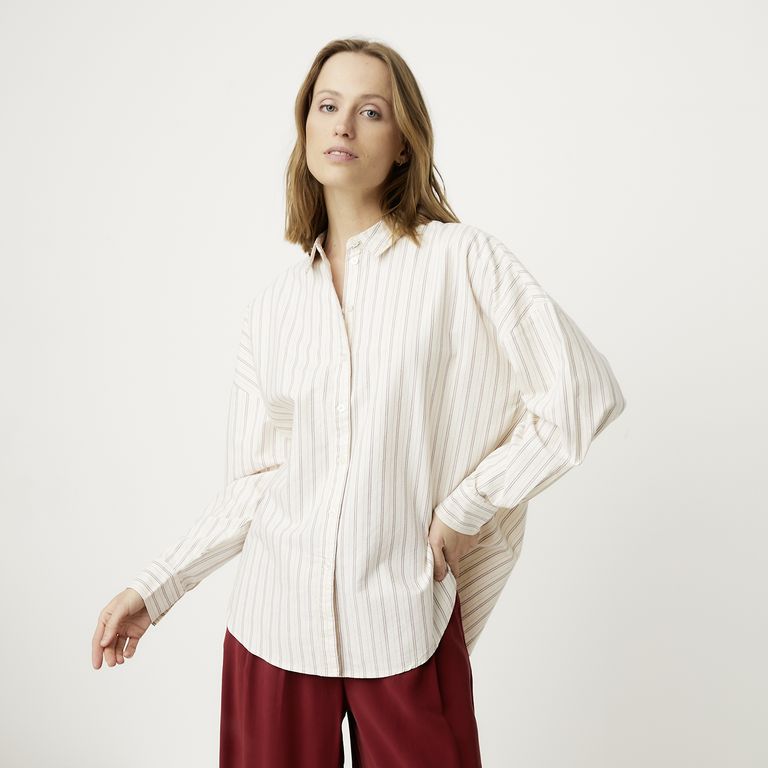 Blusa Manga Larga 100% Algodón Mujer