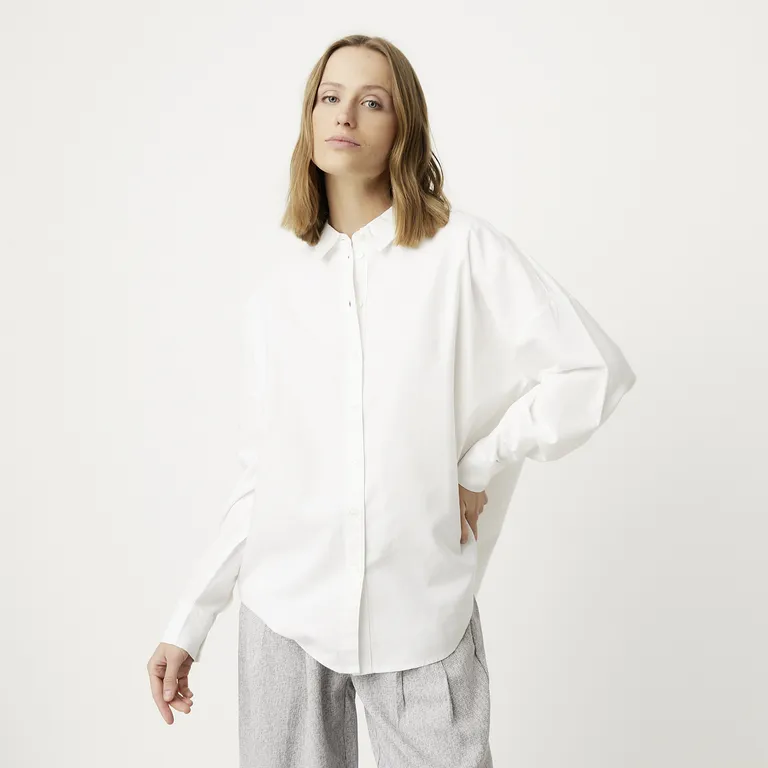 Blusa Manga Larga 100% Algodón Mujer
