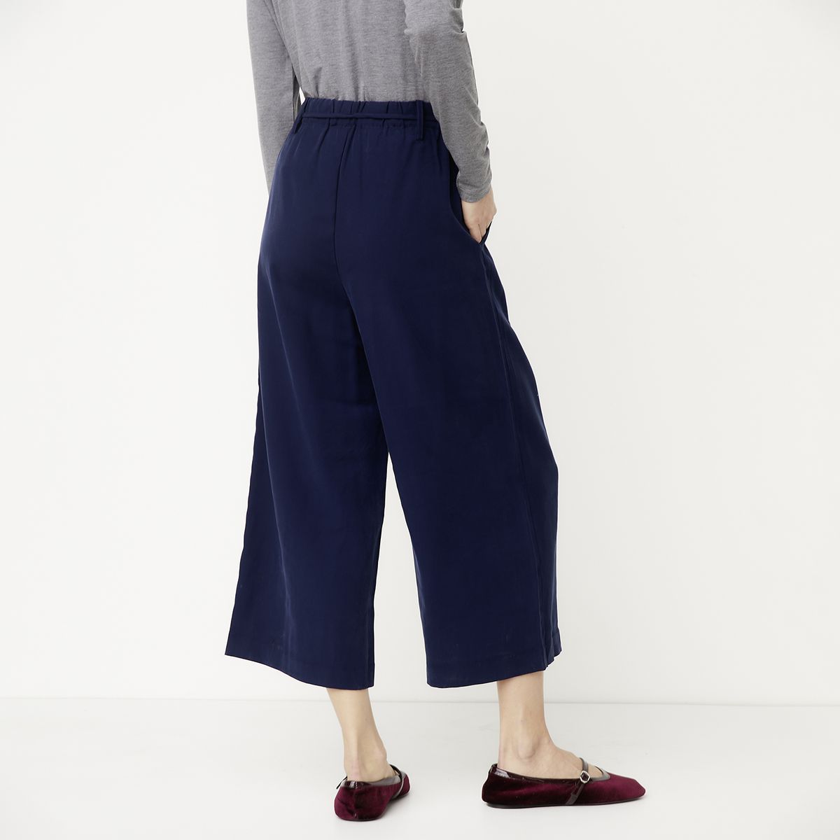 VERO MODA - Pantalón Ancho con Amarra Cintura Mujer Vero Moda