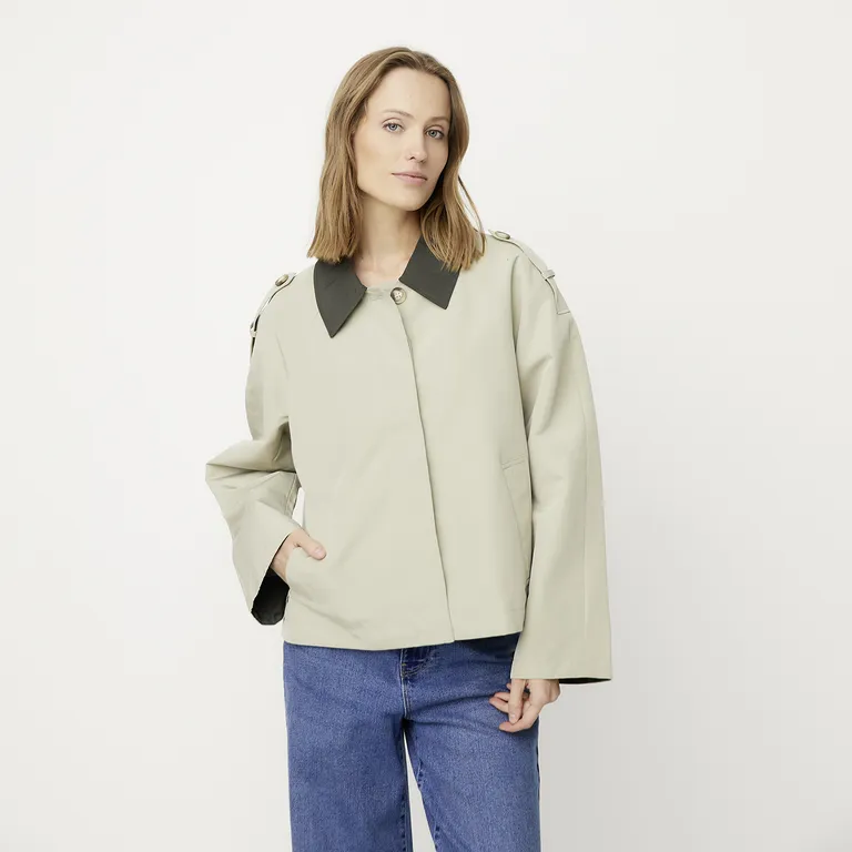 VERO MODA Chaqueta Contraste Cuello Con Botones Mujer
