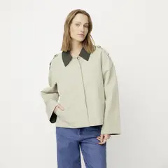 VERO MODA - Chaqueta Contraste Cuello Con Botones Mujer