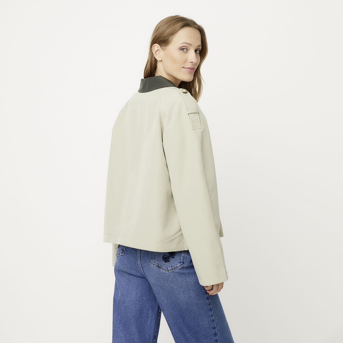 VERO MODA - Chaqueta Contraste Cuello Con Botones Mujer Vero Moda