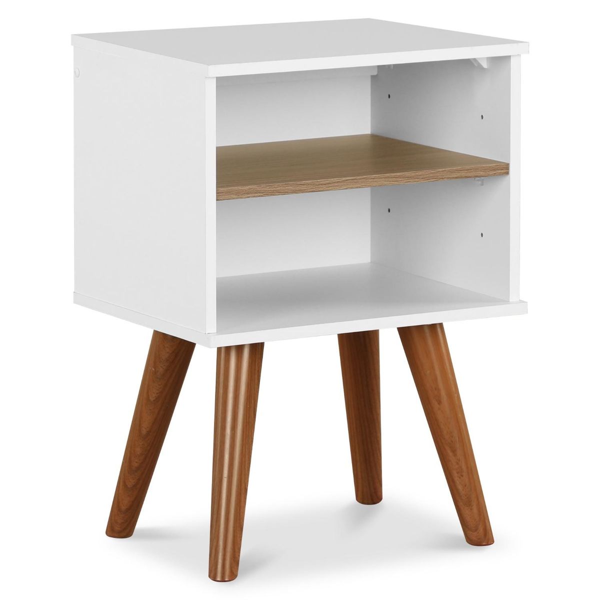 STANFORD - Velador 1 Repisa Bicolor Stanford