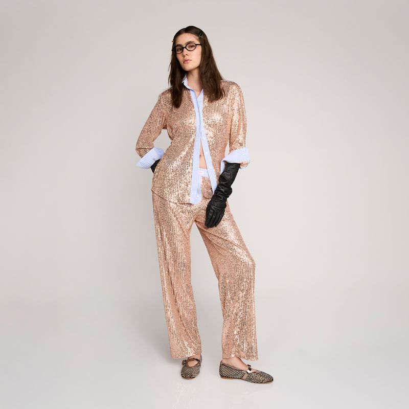 HAND OVER - Blusa Lentejuelas Mujer Hand Over