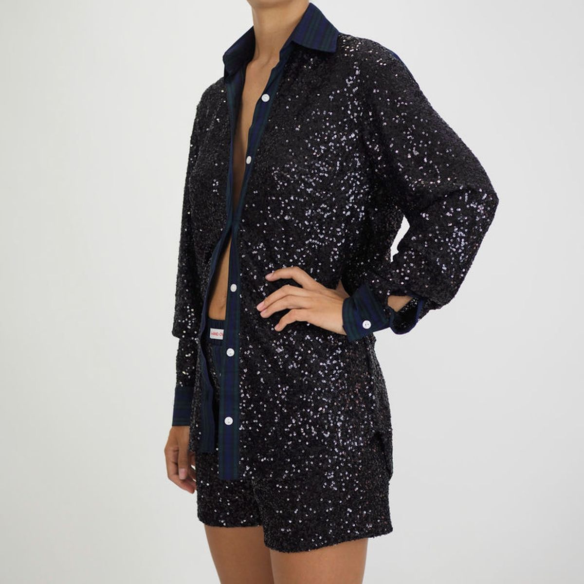 HAND OVER - Short Lentejuelas César Mujer Hand Over