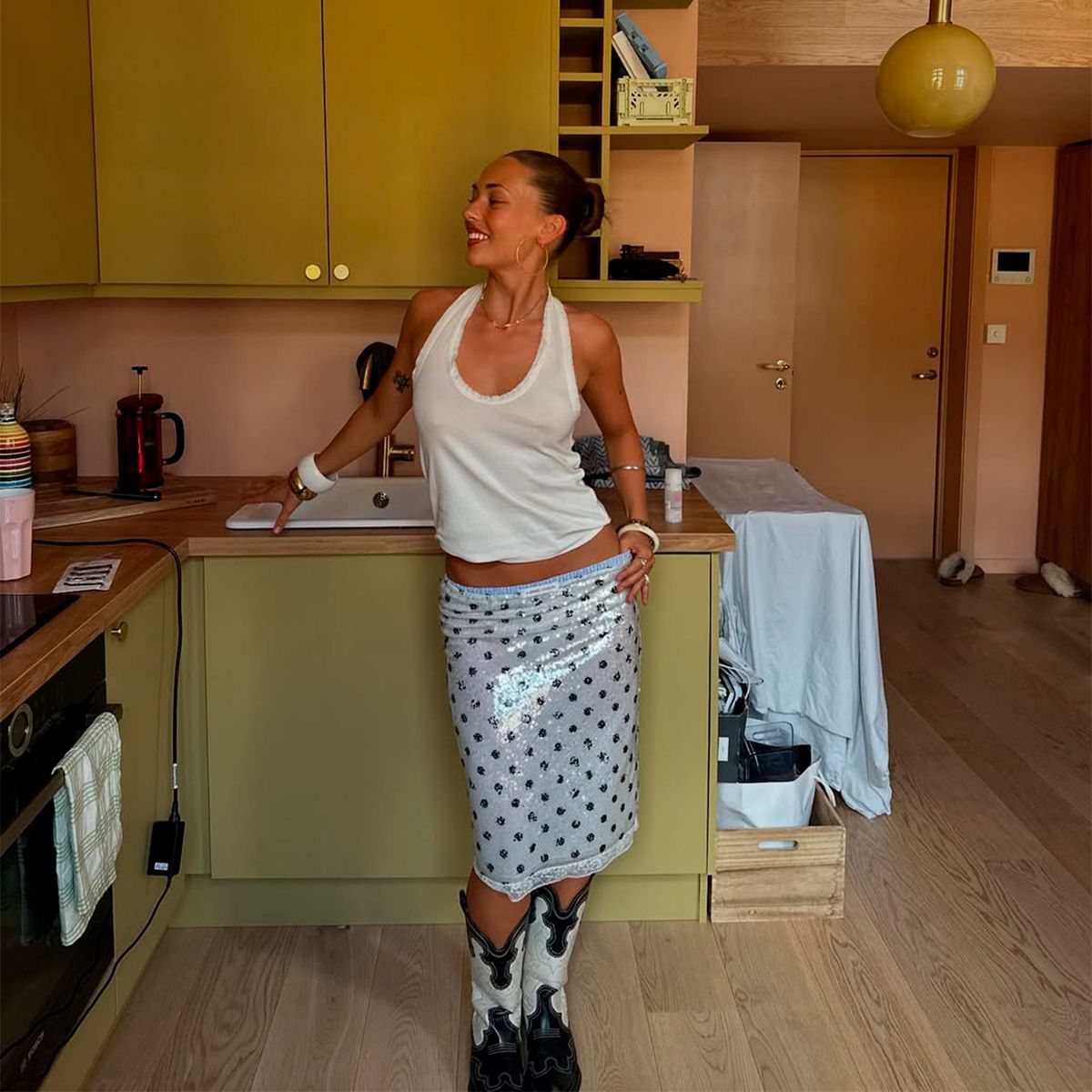 HAND OVER - Falda Lentejuelas Mujer Hand Over