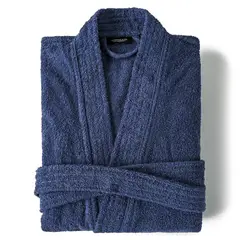 CANNON - Bata de Baño Terry Navy S-M
